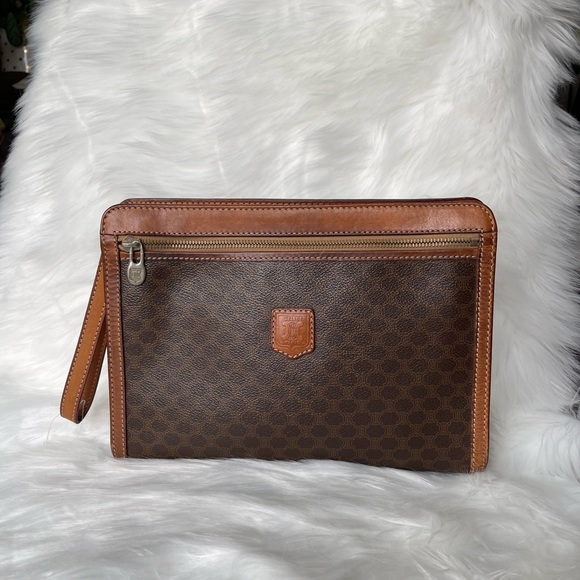Handbags - Authentic Celine Clutch bag  Macadam Brown